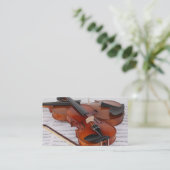 Carte de visite : Leçons de violon (Debout devant)