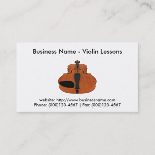 Carte de visite : Leçons de violon
