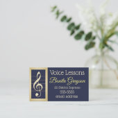 Carte De Visite Leçons de voix (Debout devant)