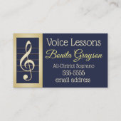 Carte De Visite Leçons de voix (Devant)