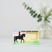 Carte De Visite Leçons d'équitation des Écuries de cavalier anglai (Debout devant)