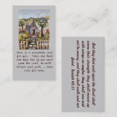 Carte De Visite L'écriture sainte carde l'aide (Devant / Derrière)