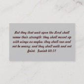 Carte De Visite L'écriture sainte carde l'aide (Dos)