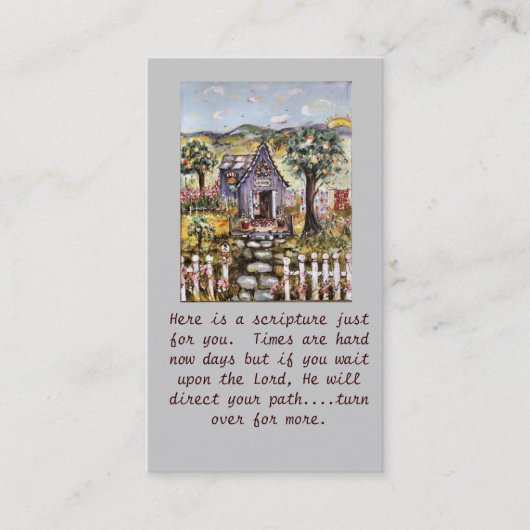 Carte De Visite L'écriture sainte carde l'aide (Devant)