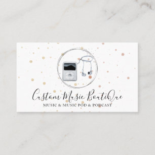 Carte De Visite Lecteur de musique Dj