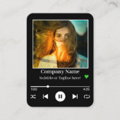 Carte De Visite Lecteur de musique QR Code moderne Chanson Playlis (Devant)
