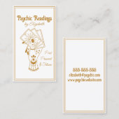 Carte De Visite Lecteur de Tarot Psychique (Devant / Derrière)