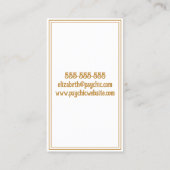 Carte De Visite Lecteur de Tarot Psychique (Dos)