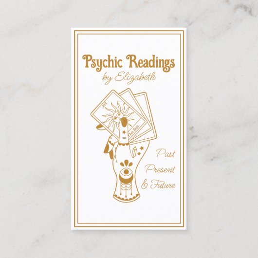 Carte De Visite Lecteur de Tarot Psychique (Devant)