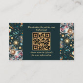 Carte De Visite Lecteur d'horoscope d'astrologue céleste professio (Dos)