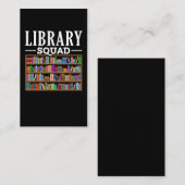 Carte De Visite Lecteur Lecture du livre de la bibliothèque Humour (Devant / Derrière)