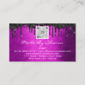 Carte De Visite Lecteurs de cuisine pour chef QRCode Logo Couteau (Dos)