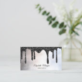 Carte De Visite Lecteurs de Parties scintillant modernes Élégant p (Debout devant)