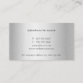 Carte De Visite Lecteurs d'or argenté métallique brillant fantaisi (Dos)