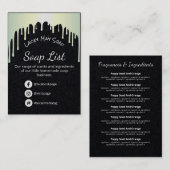 Carte De Visite Lecteurs holographiques Ingrédients parfumés au sa (Devant / Derrière)