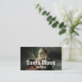 Carte De Visite Lecture classique Père Noël, Santa Claus Entertain (Debout devant)