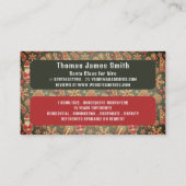 Carte De Visite Lecture classique Père Noël, Santa Claus Entertain (Dos)