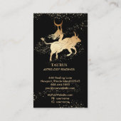 Carte De Visite *~* Lectures d'astrologie Zodiaque TAURUS Moon Bul (Dos)