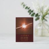 Carte De Visite LED bronze (Debout devant)