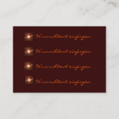 Carte De Visite LED bronze (Dos)