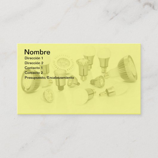 Carte De Visite Led Lamps (Devant)