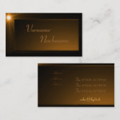 Carte De Visite LED Supernova bronze (Devant / Derrière)