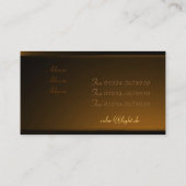 Carte De Visite LED Supernova bronze (Dos)