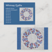 Carte De Visite L'édredon de Nellie de grand-maman - bloc #3 (Devant / Derrière)