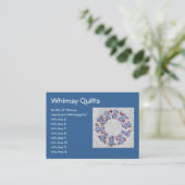 Carte De Visite L'édredon de Nellie de grand-maman - bloc #3 (Debout devant)