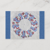 Carte De Visite L'édredon de Nellie de grand-maman - bloc #3 (Dos)