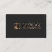 Carte De Visite Legal Law Office Firm Attorney  (Devant)