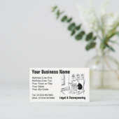 Carte De Visite Légal & Propriété Maison de Convedance (Debout devant)