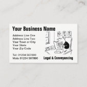 Carte De Visite Légal & Propriété Maison de Convedance (Devant)