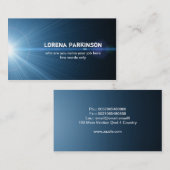 carte de visite léger bleu (Devant / Derrière)