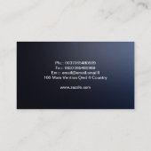 carte de visite léger bleu (Dos)