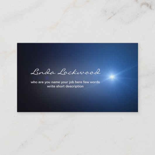 carte de visite léger bleu (Devant)