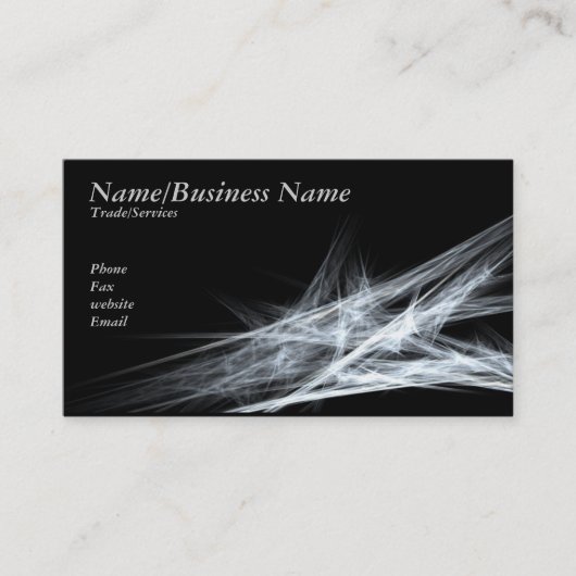 carte de visite léger de cristaux (Devant)