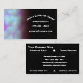 Carte de visite léger de Digitals de technologie (Devant / Derrière)