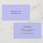 Carte de visite léger simple et simple de (Devant / Derrière)