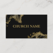 Carte De Visite L'église des étincelles NOIR et or (Devant)