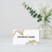 Carte De Visite L'église des étincelles NOIR et or (Debout devant)