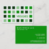 Carte De Visite LÉGUME (carrés de mod) (Devant / Derrière)