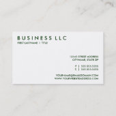 Carte De Visite légume rétro (Dos)