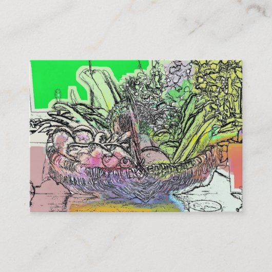 CARTE DE VISITE LÉGUMES (Devant)