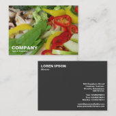 Carte De Visite Légumes à la sauté 02 (Devant / Derrière)