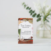 Carte De Visite Légumes frais approvisionnant ou cuisine de chef (Debout devant)