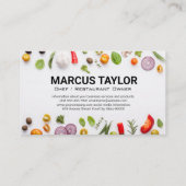 Carte De Visite Légumes frais | Culinaire (Dos)