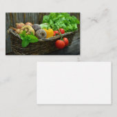 Carte De Visite Légumes frais de ferme (Devant / Derrière)