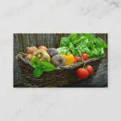 Carte De Visite Légumes frais de ferme (Devant)