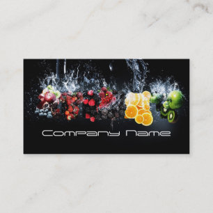 Carte De Visite Légumes fruits/vie saine/carte végétarienne